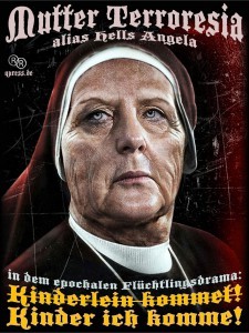 Angela_Merkel_CDU_Bundesmutti_Raute_Bundeskanzlerin_Terror_Mutter_Teresa_Terroresia_der_Nation_alternativlos_Flucht_Hexe_Nonne_DDR_FDJ_Ungarn-Oeterreich_Krise_Drama_Leid_Elend-225x300