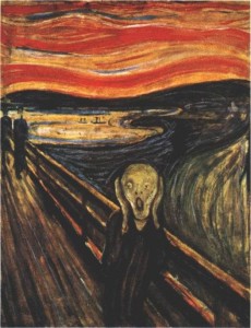 Edvard Munch, Der Schrei (Angst und Apoklaypse, Seelenmalerei)